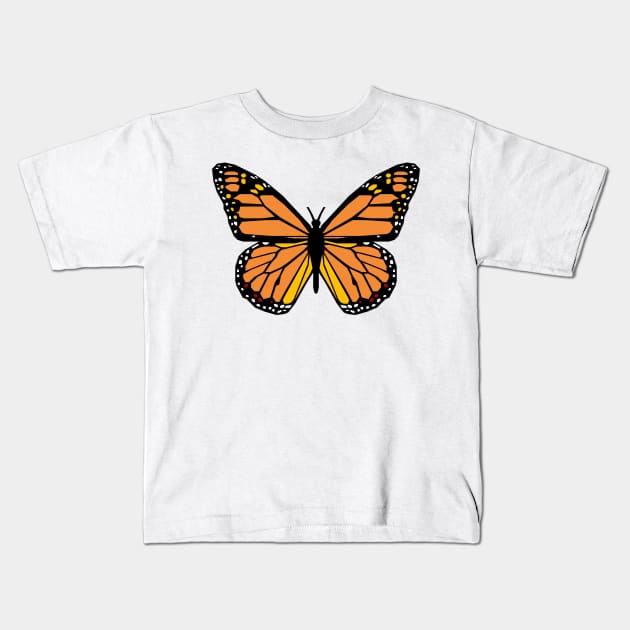 Monarch Butterfly Kids T-Shirt by inotyler